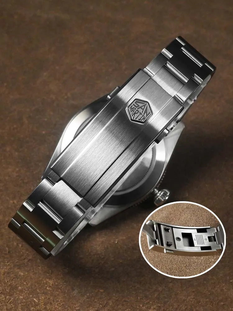 San Martin Automatic GMT Watch Sapphire Crystal 100M Water Resistant