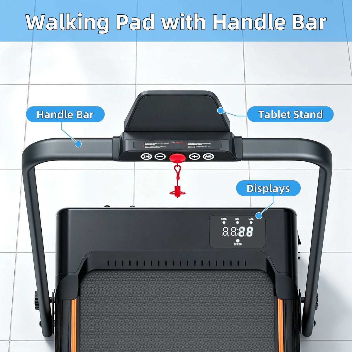 Gymheit Foldable Incline Treadmill for Home Walking and Jogging Workouts