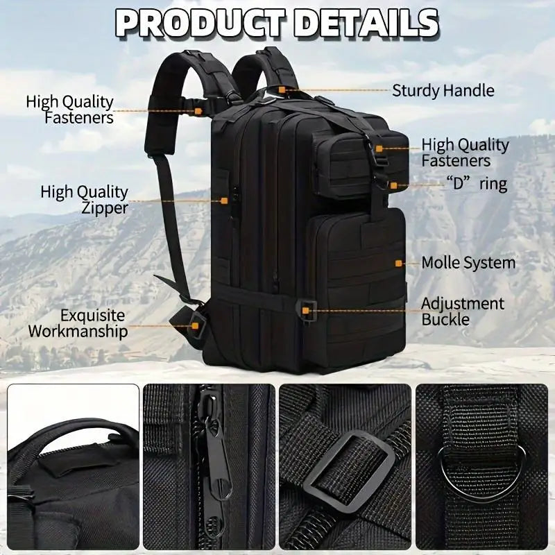 JSERYISGN Lightweight Hiking Backpack For Travel Cycling And Outdoor Sports