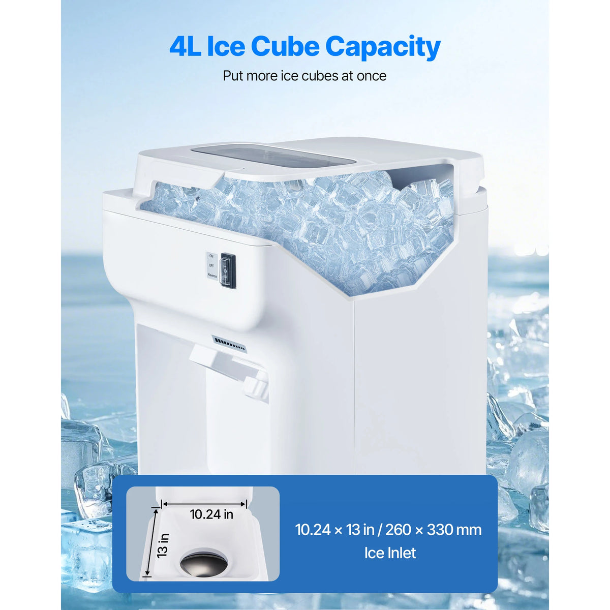 SucceBuy Commercial Electric Ice Shaver for Snow Cones and Treats
