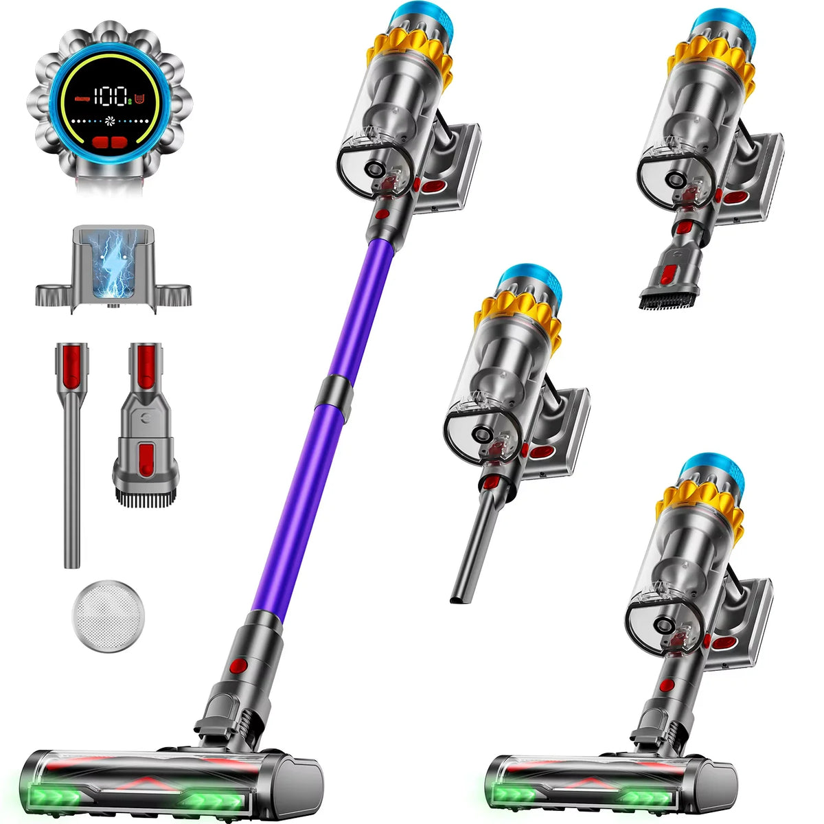 VAKERR Cordless Vacuum Cleaner With Powerful Suction And HEPA Filtration