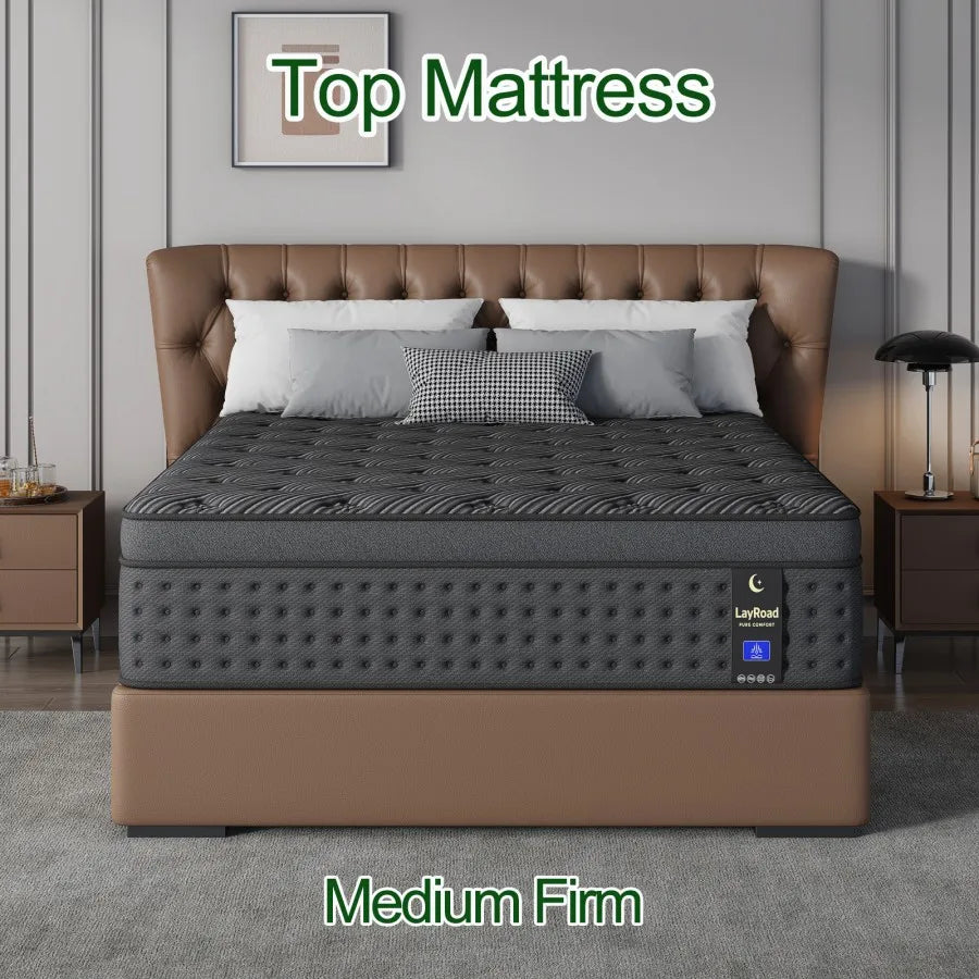 LayRoad Memory Foam Pocket Spring Mattress With Pressure Relief