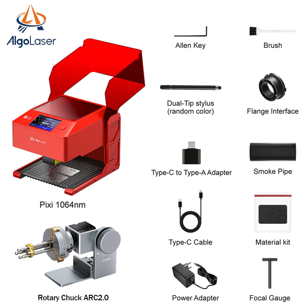 AlgoLaser Pixi Infrared Laser Engraver for Metal Jewelry and Marking