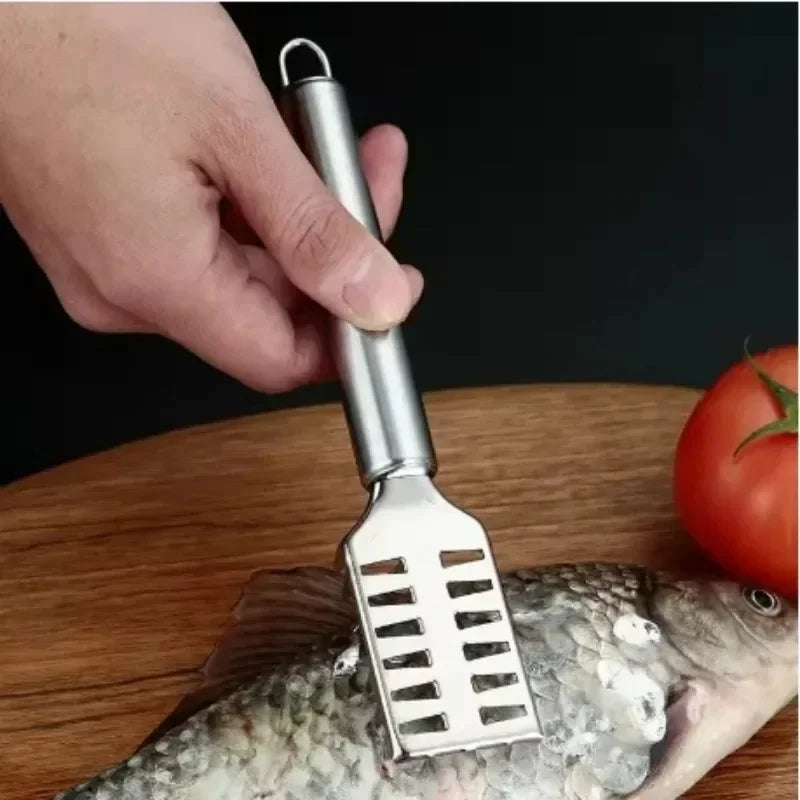 Stainless Steel Fish Scale Knife With Sawtooth Edge For Cleaning