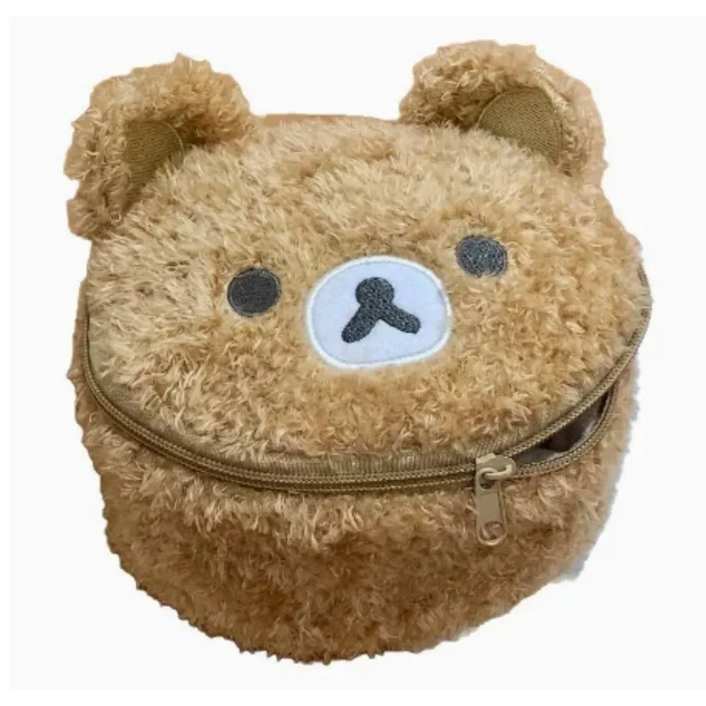 Plush Bear Anime Cosmetic Case Jewelry Storage Organizer Pouch