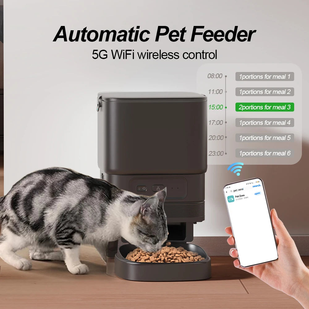 Nityers Smart Pet Feeder With App Control And Voice Recorder