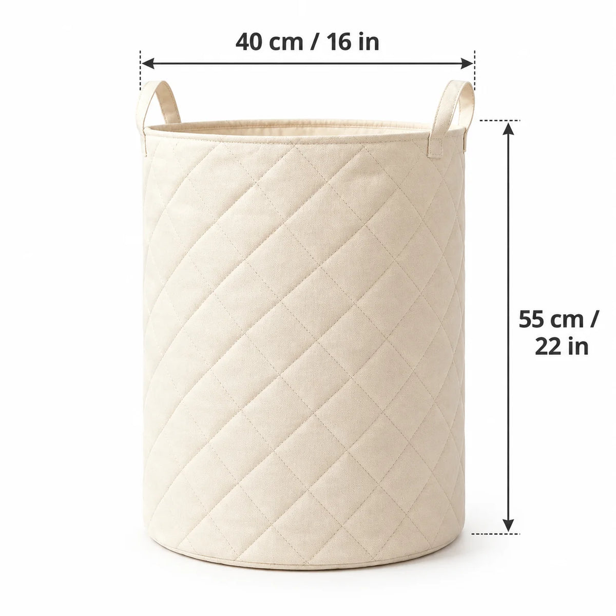 Collapsible Quilted Laundry Hamper With Handles And Ocean Turtle Pattern