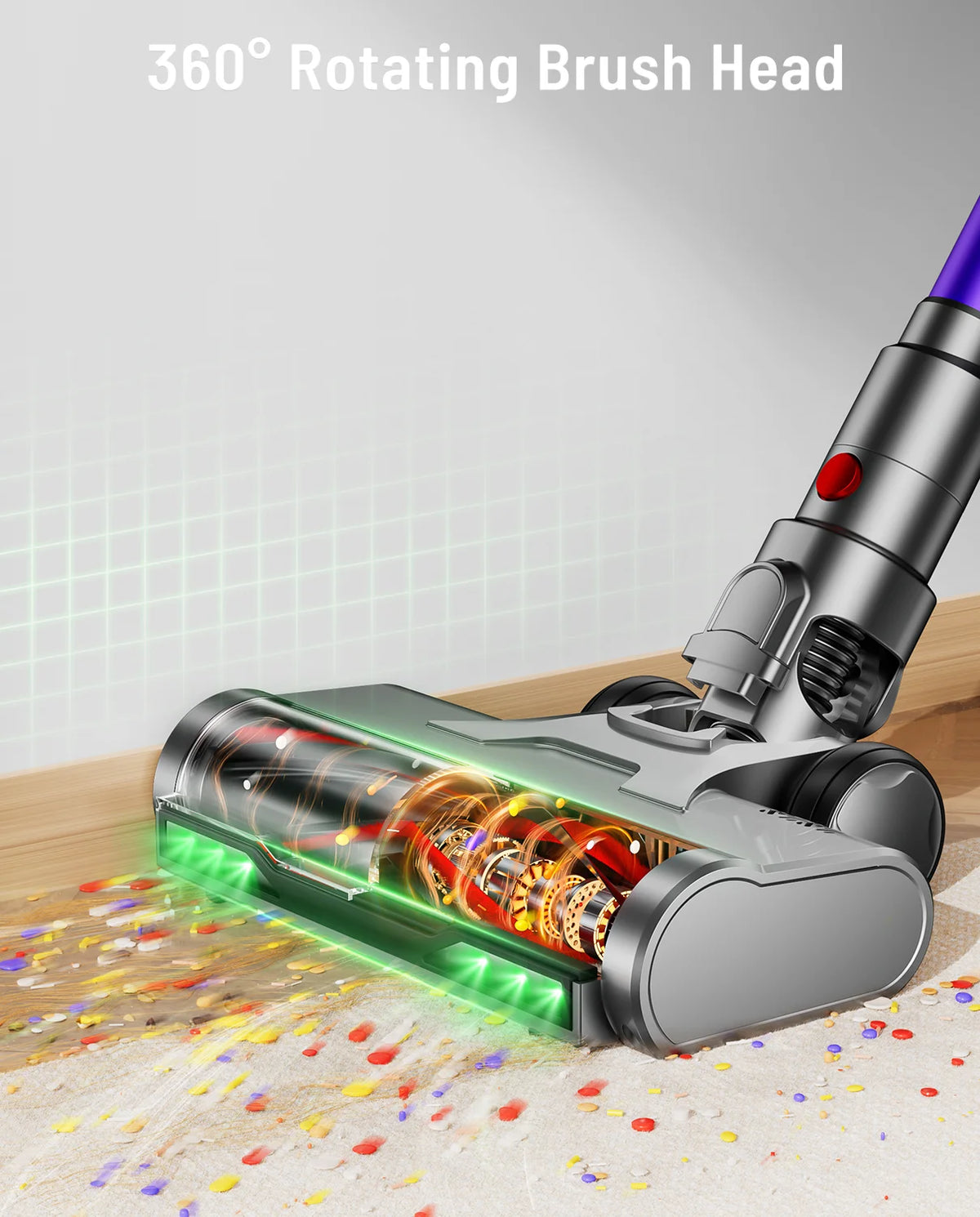 VAKERR Cordless Vacuum Cleaner With Powerful Suction And HEPA Filtration