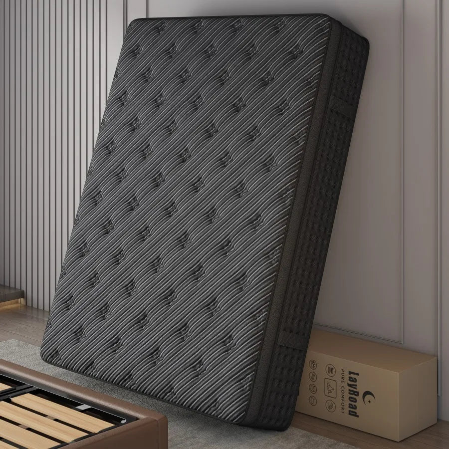 LayRoad Memory Foam Pocket Spring Mattress With Pressure Relief