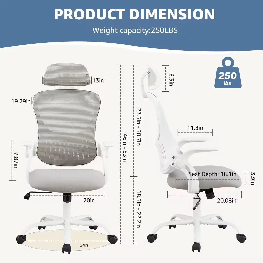 JHK Mesh Ergonomic Office Chair With Lumbar Support