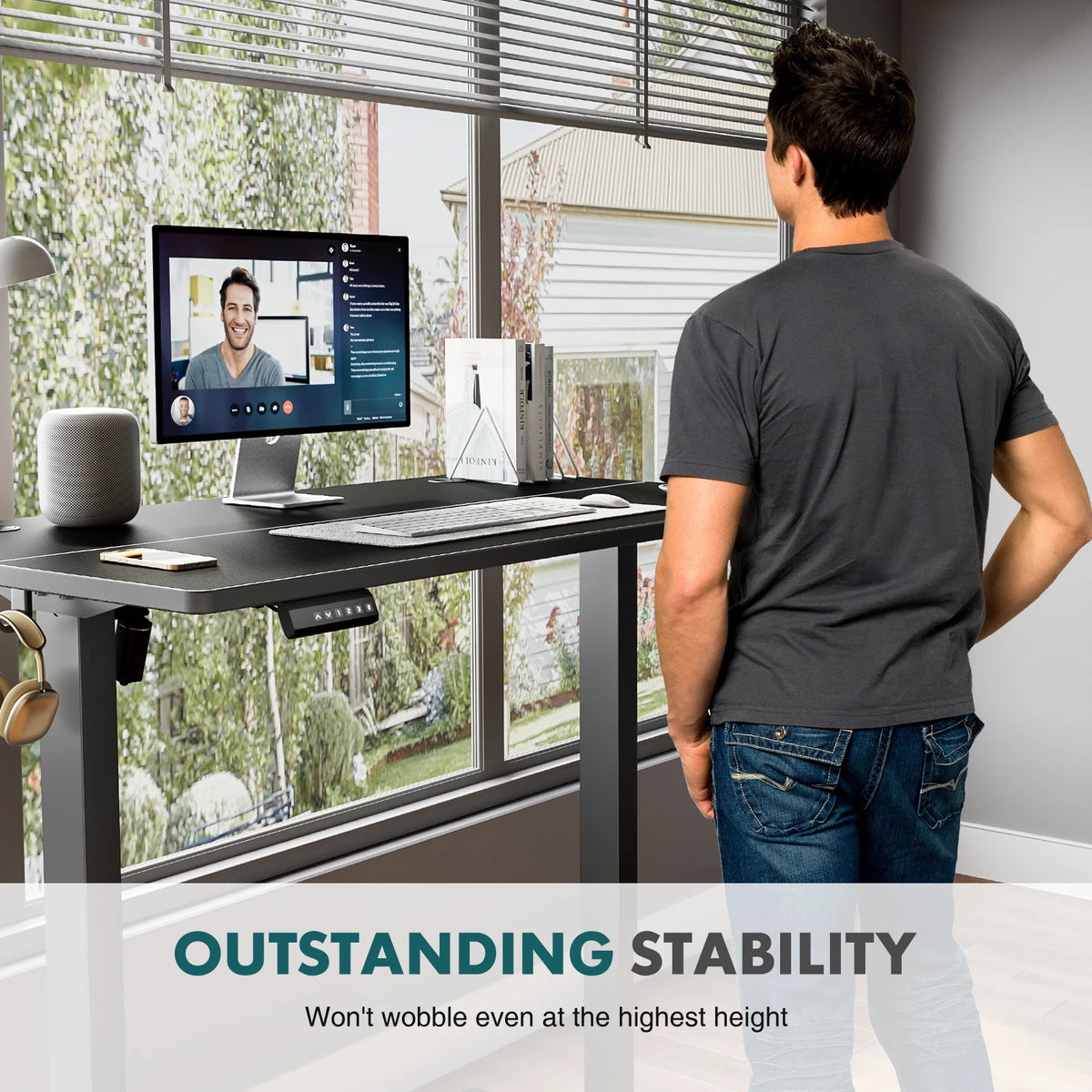 JHK Ergonomic Electric Height Adjustable Standing Desk