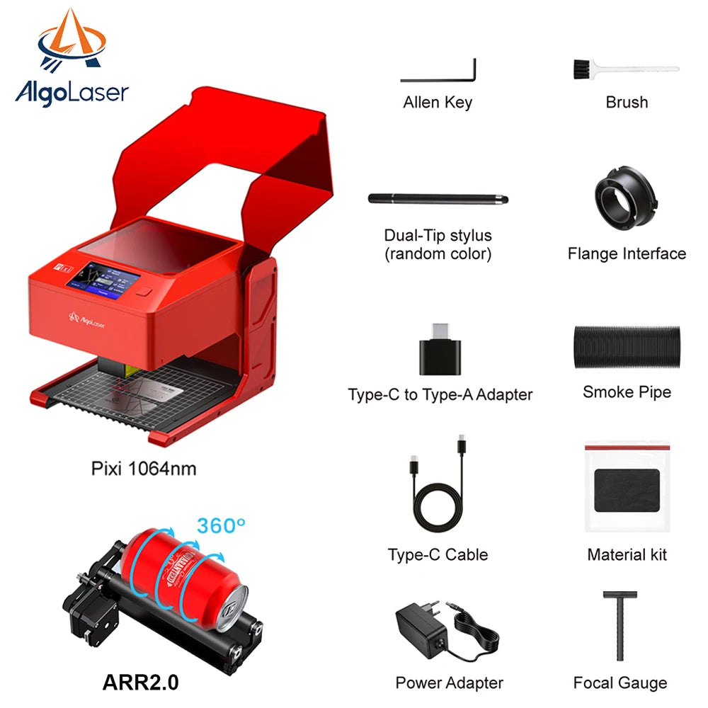 AlgoLaser Pixi Infrared Laser Engraver for Metal Jewelry and Marking