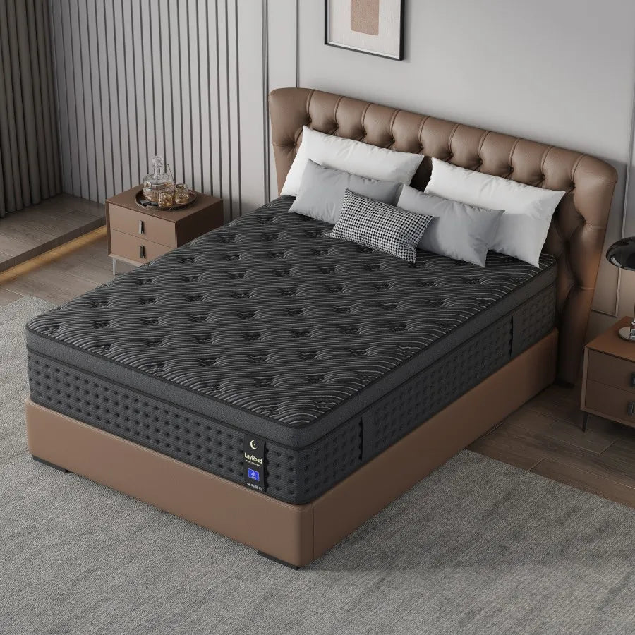 LayRoad Memory Foam Pocket Spring Mattress With Pressure Relief