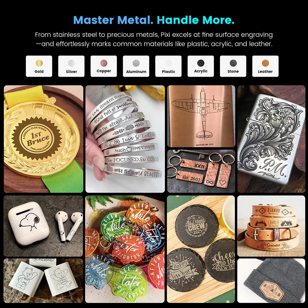 AlgoLaser Pixi Infrared Laser Engraver for Metal Jewelry and Marking