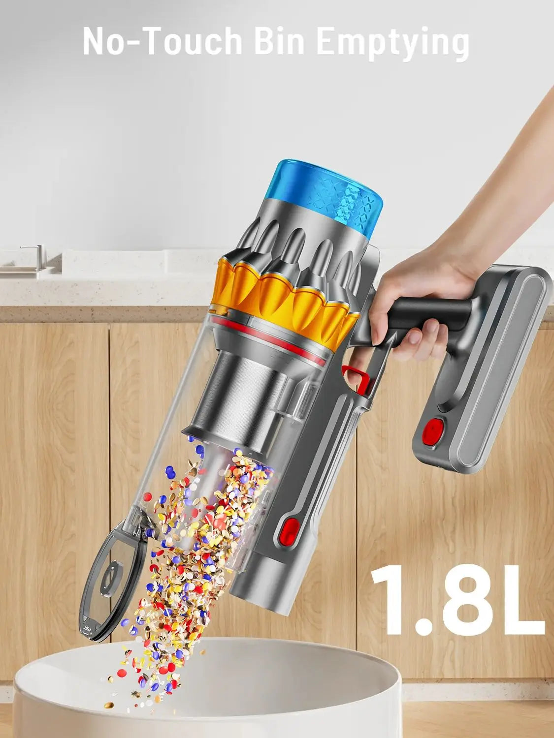 VAKERR Cordless Vacuum Cleaner With Powerful Suction And HEPA Filtration