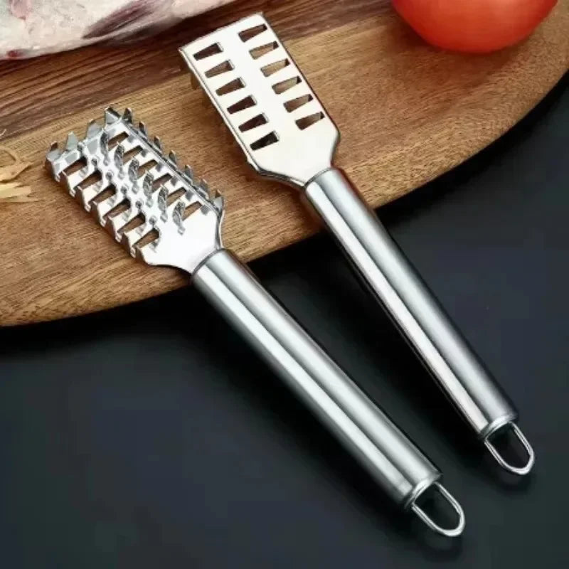 Stainless Steel Fish Scale Knife With Sawtooth Edge For Cleaning