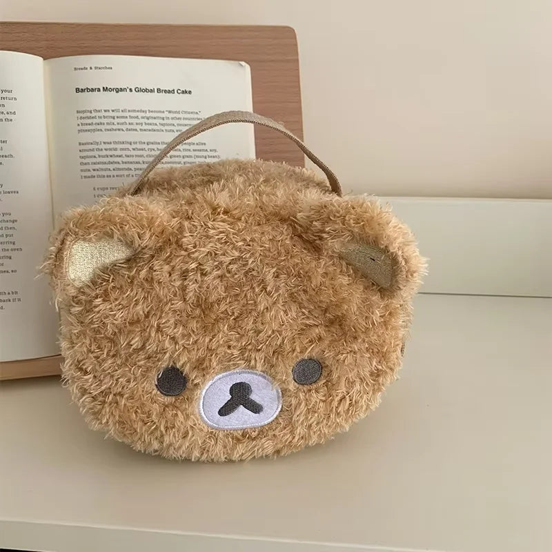 Plush Bear Anime Cosmetic Case Jewelry Storage Organizer Pouch