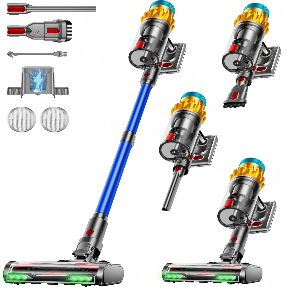 VAKERR Cordless Vacuum Cleaner With Powerful Suction And HEPA Filtration