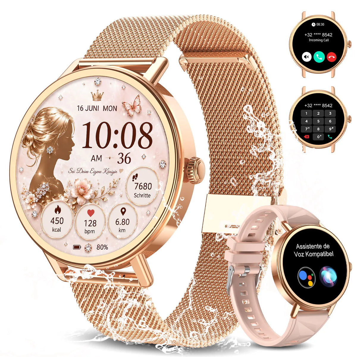 BLACKVIEW Smartwatch for Women with Fitness and Heart Rate Tracking