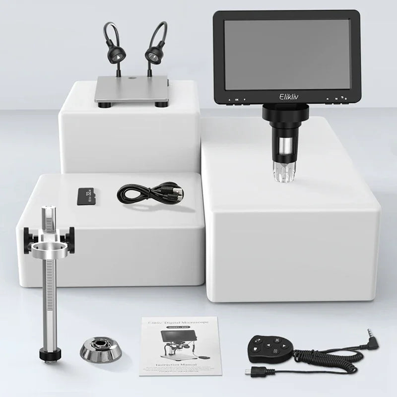 Elikliv DM9 Digital Microscope With HD LCD For Electronics Repair