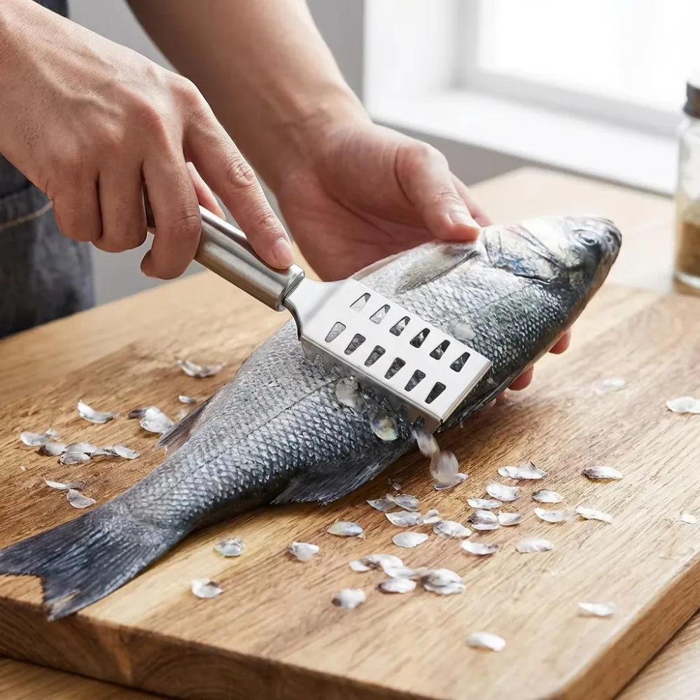 Multi Purpose Kitchen Scraper for Fish Ginger and Vegetables