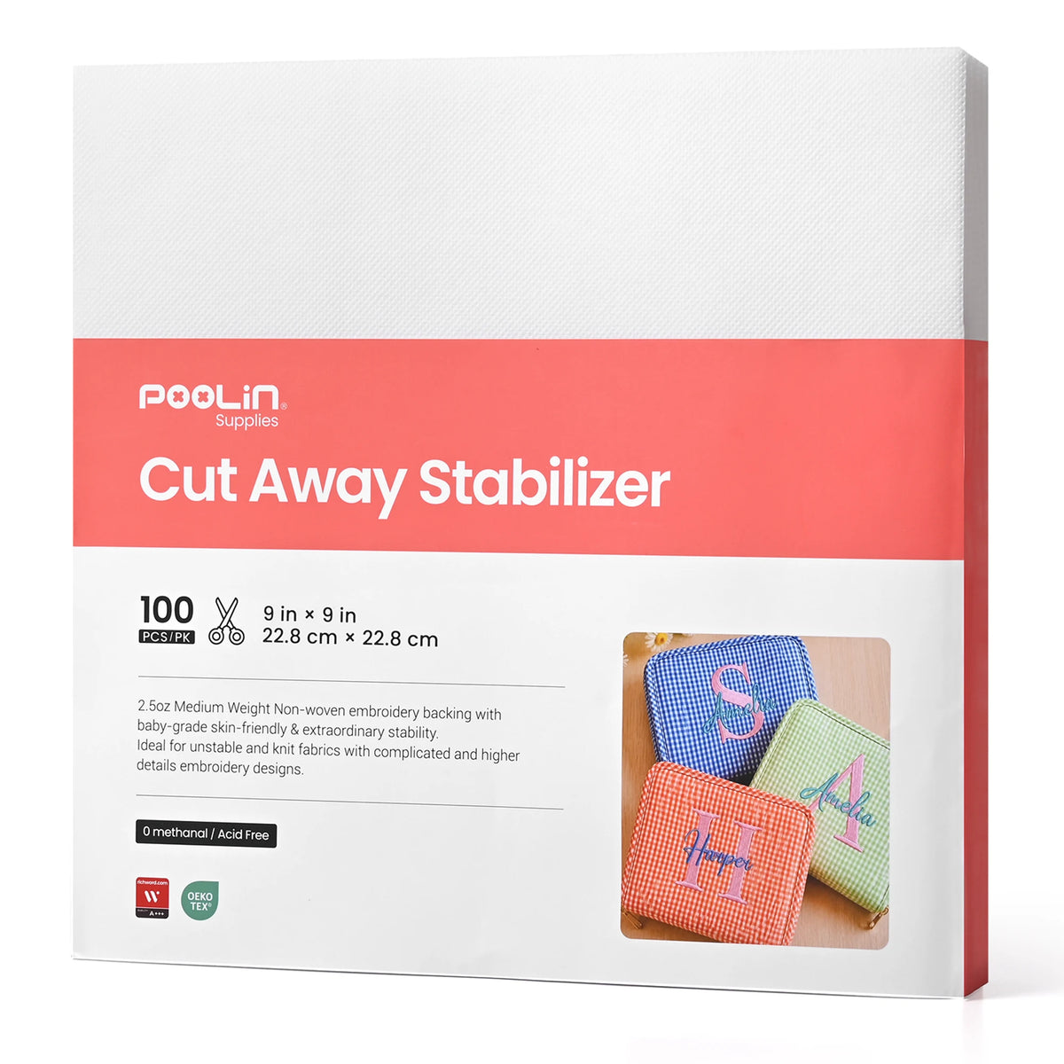 Cut Away Embroidery Machine Stabilizer Backing for Clean Durable Stitching