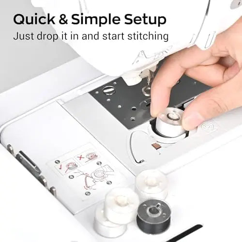 POOLIN EOC07 Computerized Embroidery Machine Bundle With Thread And Bobbins