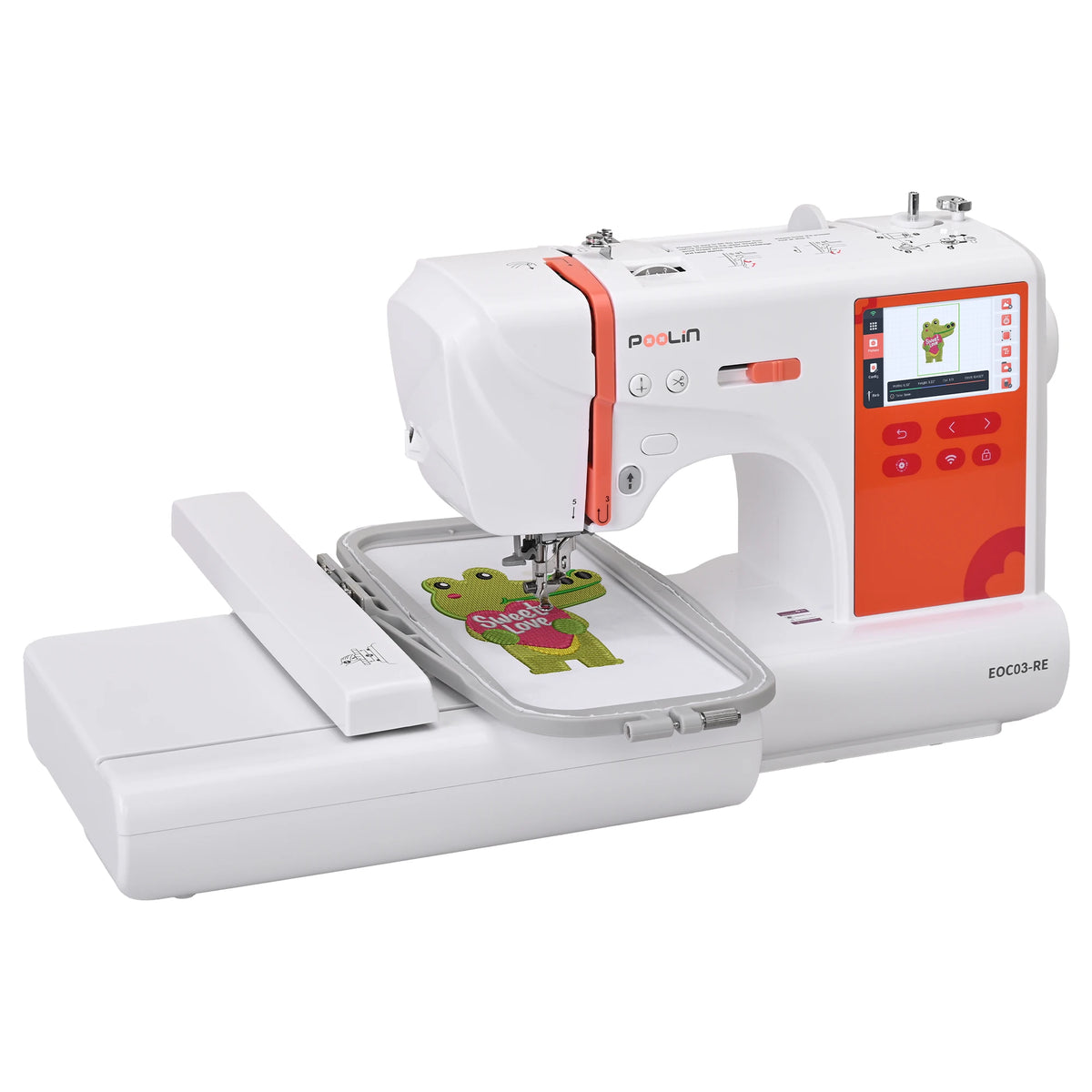 Poolin 03RE Computerized Embroidery Machine With Built In Designs