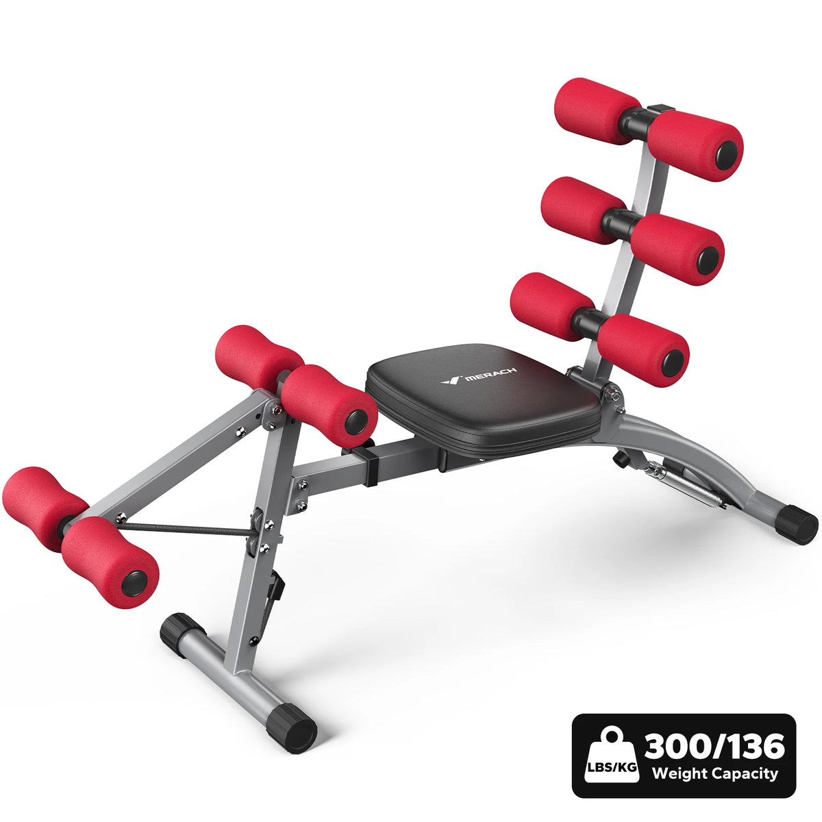 MERACH Adjustable Ab Trainer Bench for Home Strength Training