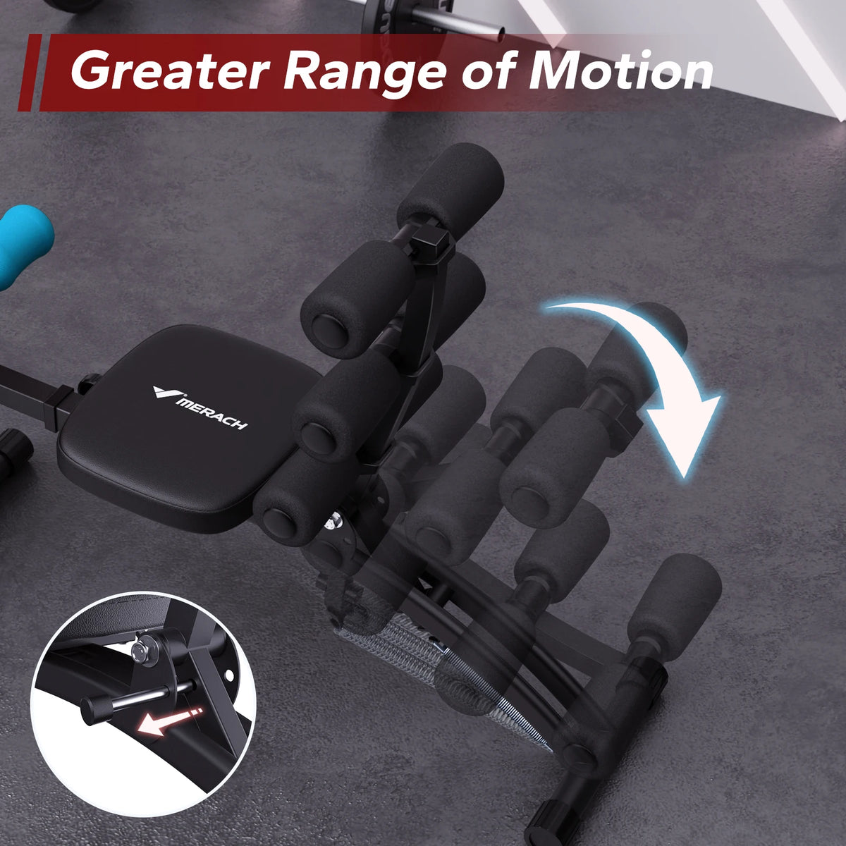 MERACH Adjustable Ab Trainer Bench for Home Strength Training