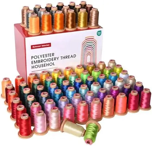 POOLIN EOC07 Computerized Embroidery Machine Bundle With Thread And Bobbins