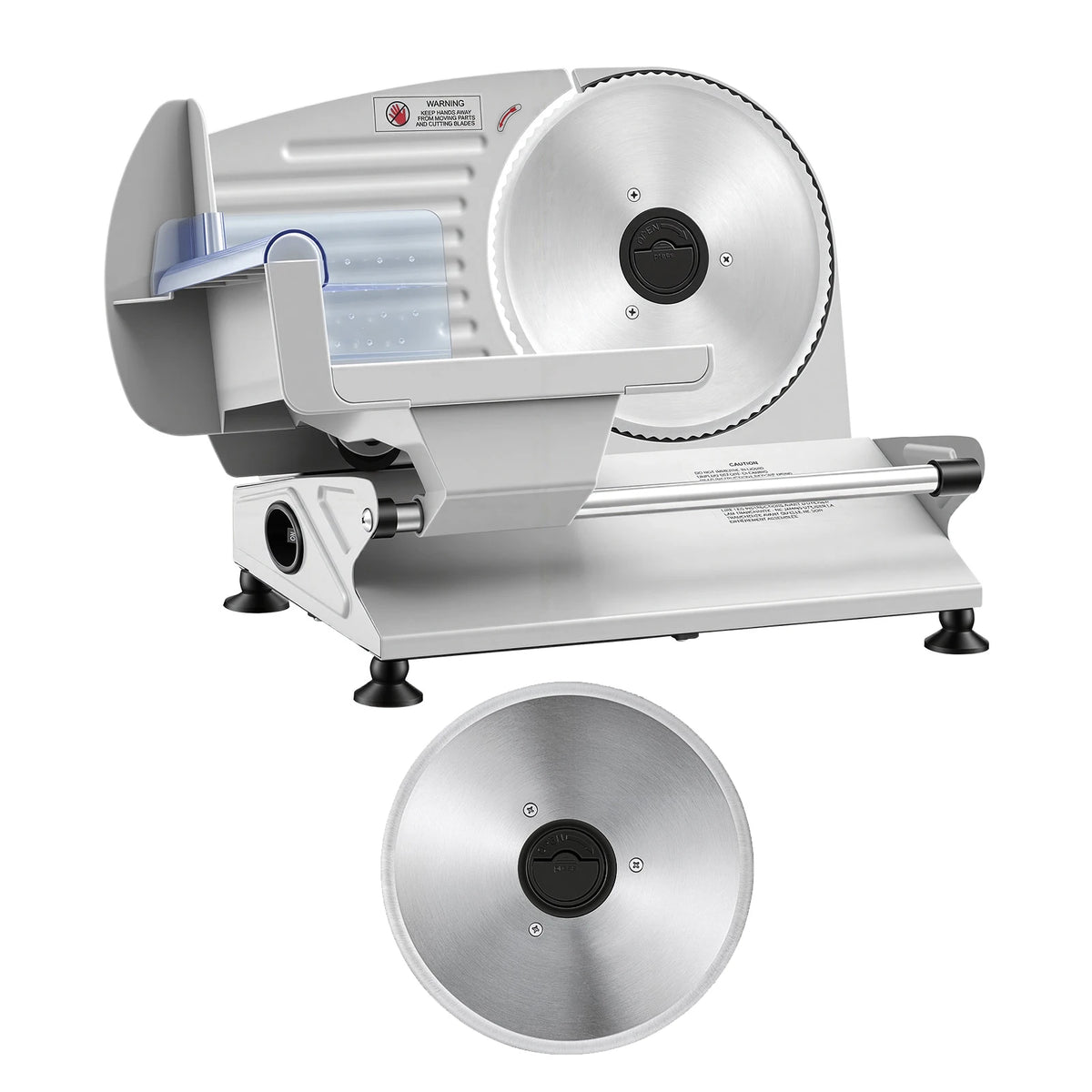SucceBuy Electric Meat Slicer With Adjustable Thickness And Dual Blades