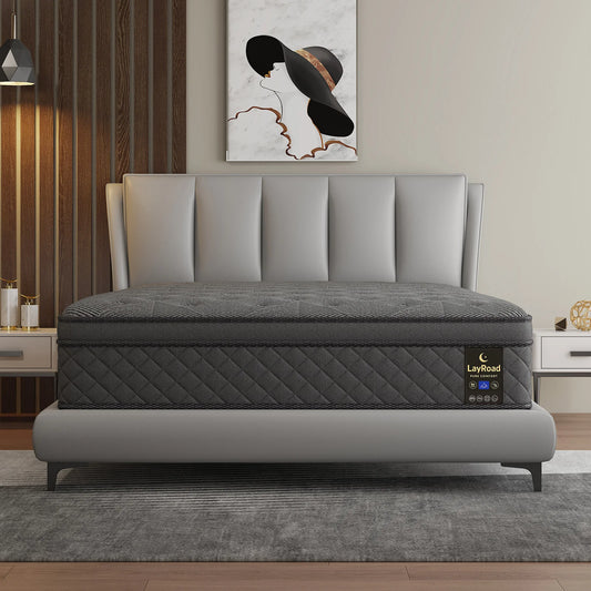 LAYROAD Gel Memory Foam Mattress With Pocket Springs Motion Isolation