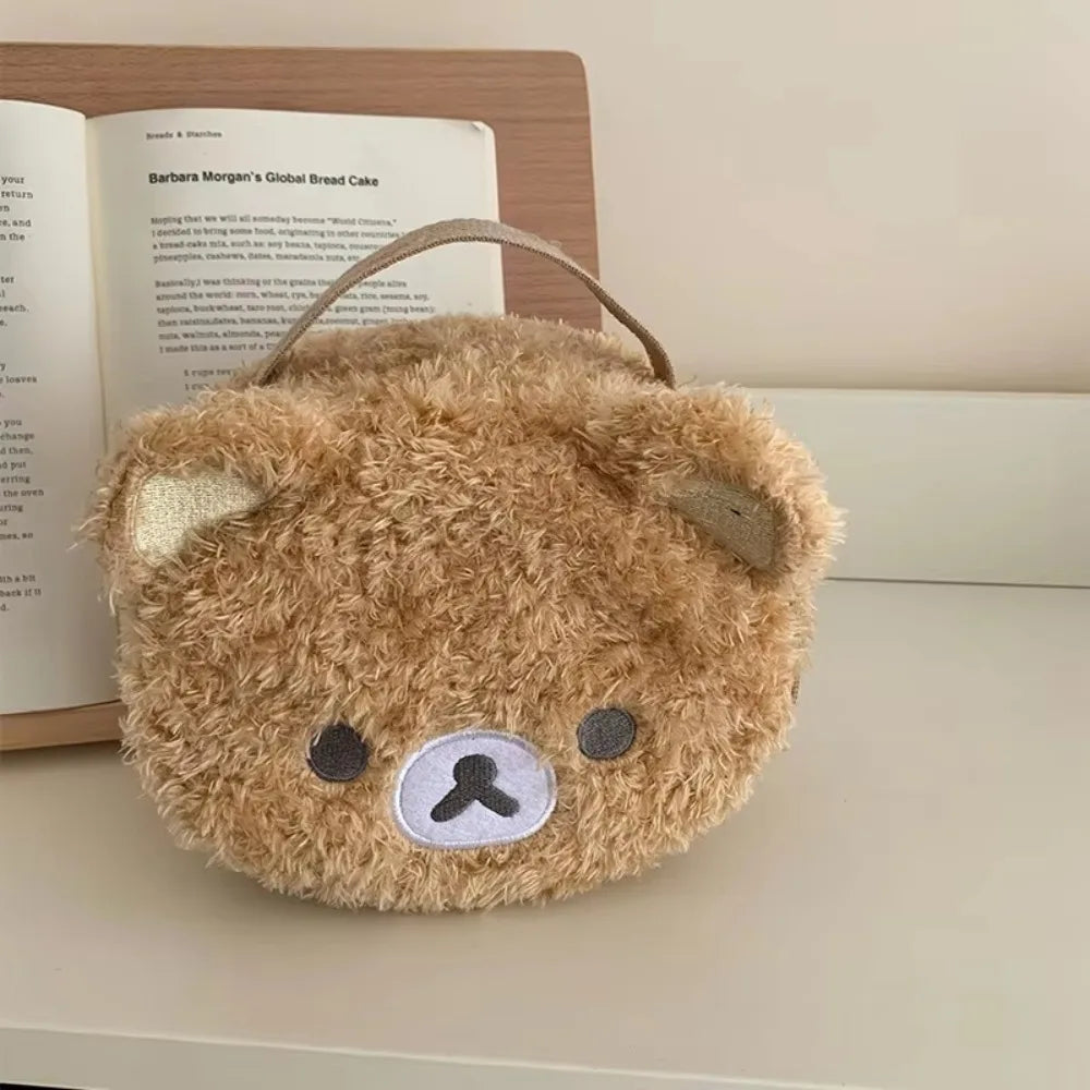 Plush Bear Anime Cosmetic Case Jewelry Storage Organizer Pouch