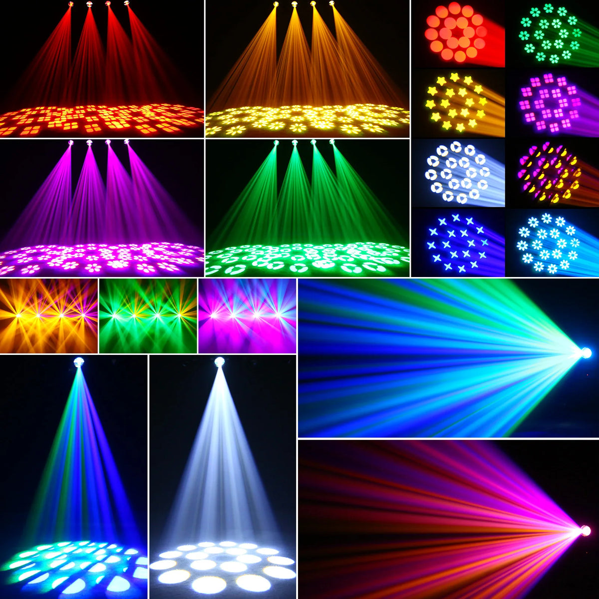 U'King Beam Moving Head Lights With Prism And Gobo Effects