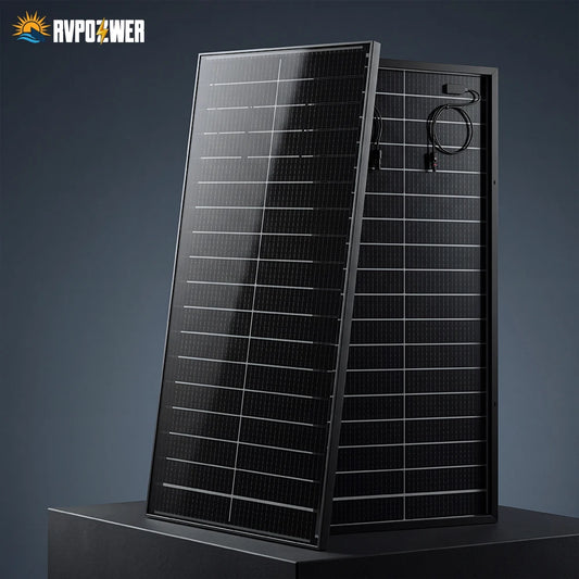 RVPOZWER Bifacial Solar Panel for RV and Off Grid Power