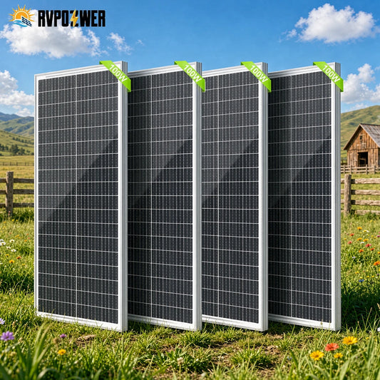 Rvpozwer Monocrystalline Solar Panel For Off Grid Power Systems