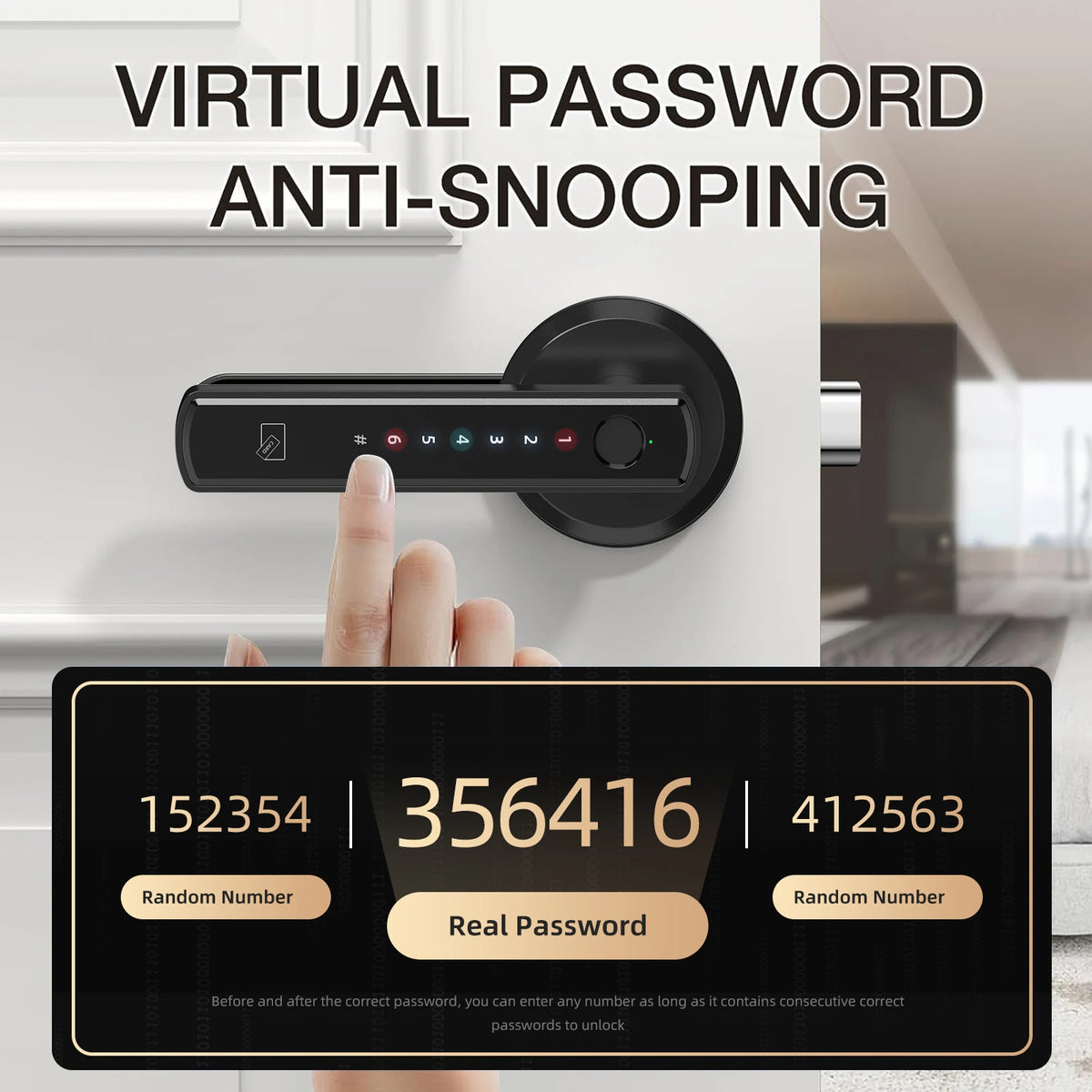 Viladepot Smart Fingerprint Door Lock With App And Keypad Access