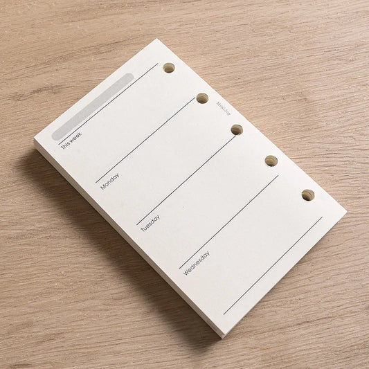 Refillable Dot Grid And Lined Journal Planner For Weekly Planning