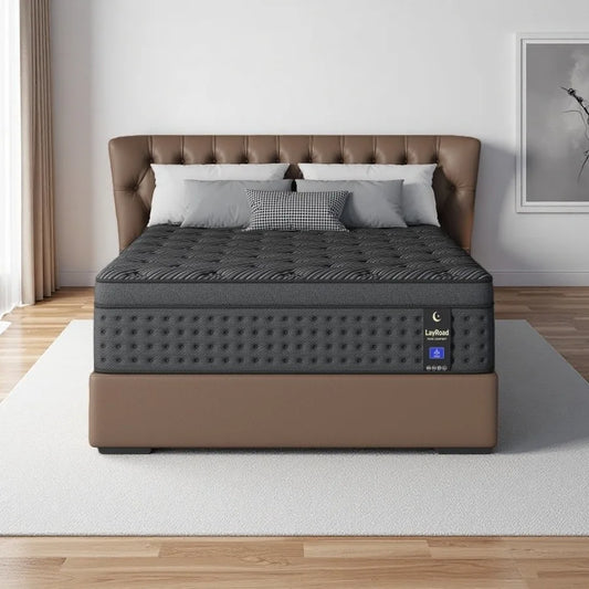 LAYROAD Hybrid Mattress With Gel Memory Foam And Pocketed Springs