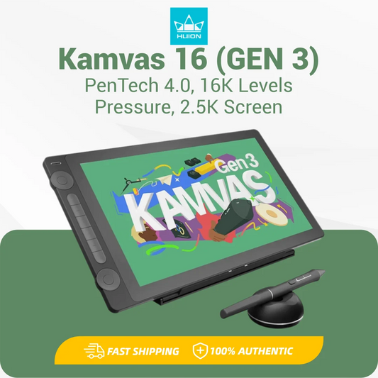 Huion Kamvas Gen 3 Graphics Tablet With QHD Pen Display
