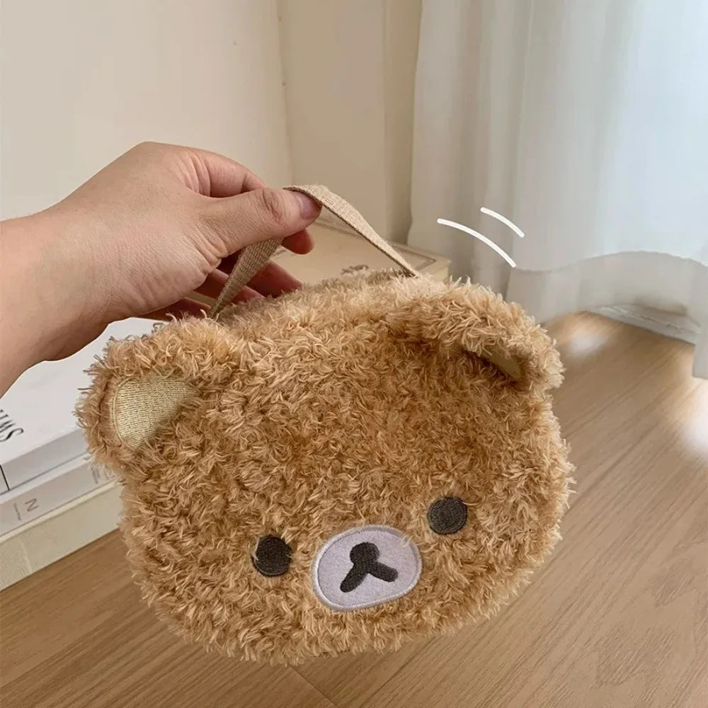 Plush Bear Anime Cosmetic Case Jewelry Storage Organizer Pouch