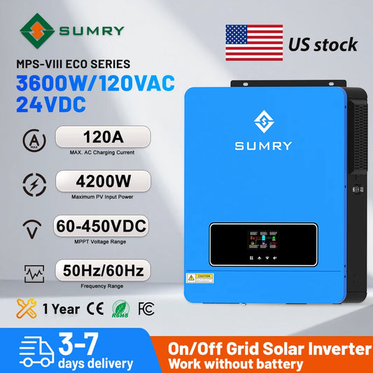 SUMRY Pure Sine Wave Off Grid Solar Inverter With MPPT