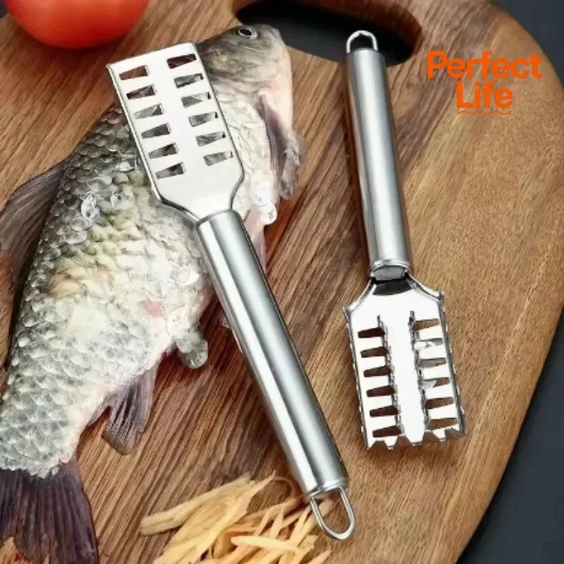 Stainless Steel Fish Scale Knife With Sawtooth Edge For Cleaning