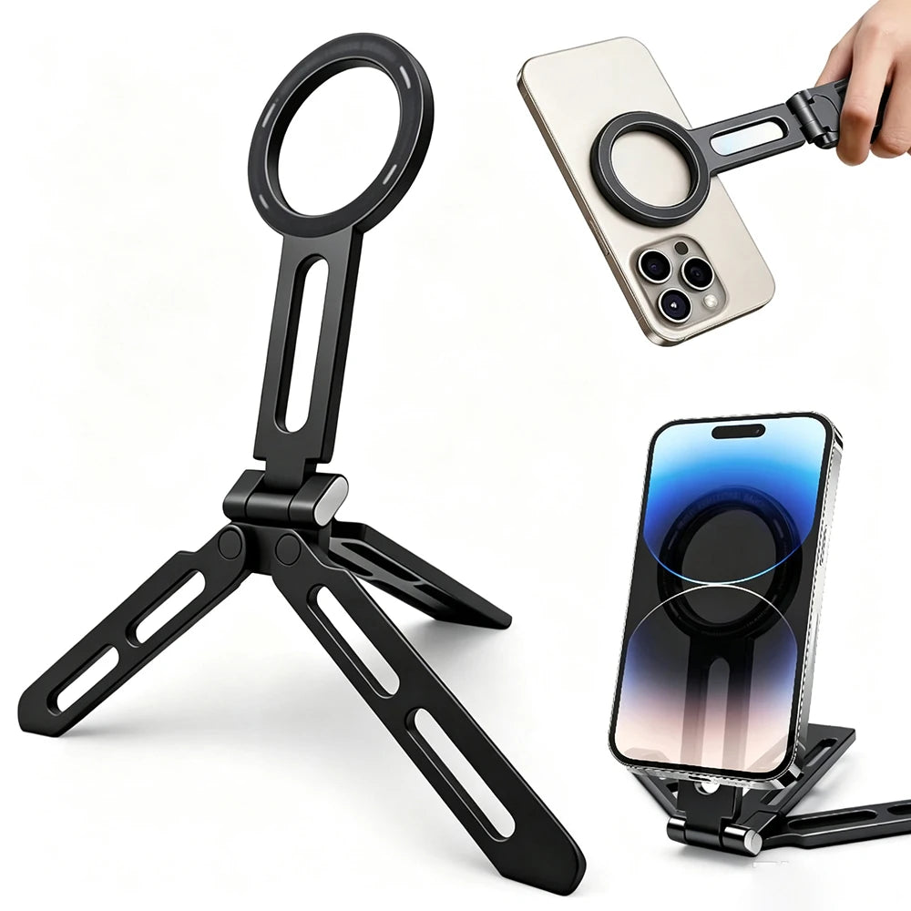 AKABEILA Magnetic Phone Tripod Selfie Stick With Foldable Stand