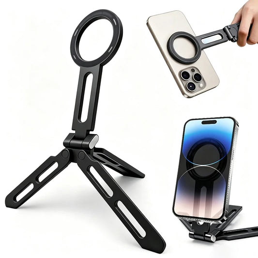 AKABEILA Magnetic Phone Tripod Selfie Stick With Foldable Stand