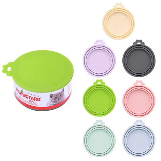 Reusable Silicone Pet Can Lid Keeps Dog Cat Food Fresh