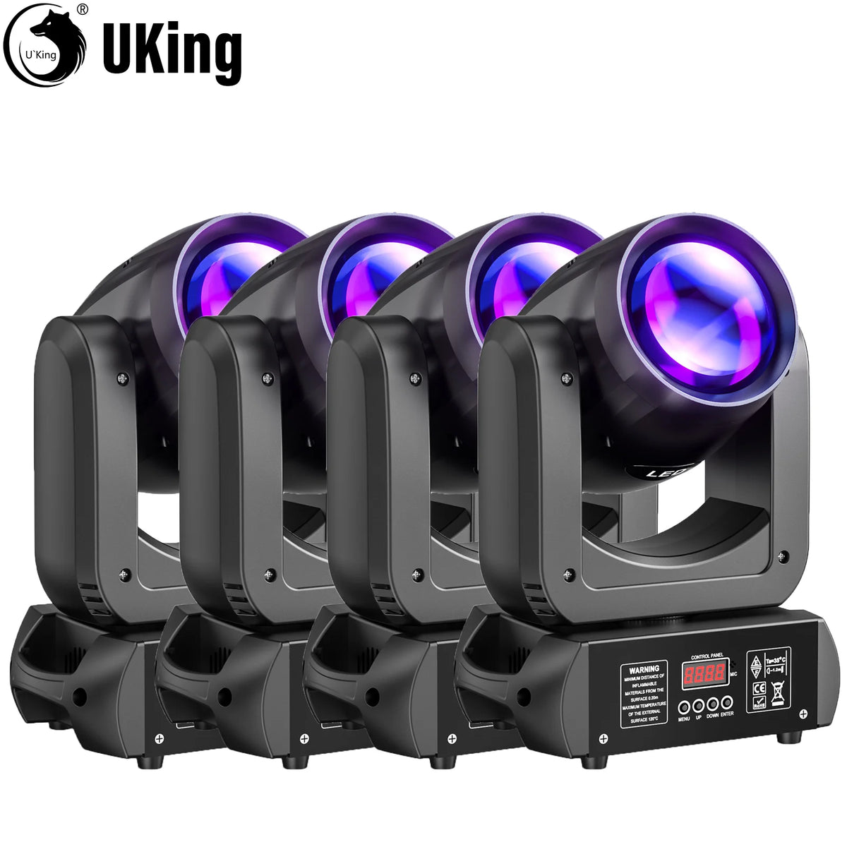 U'King Beam Moving Head Lights With Prism And Gobo Effects