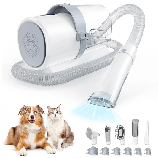 Professional Pet Grooming Vacuum Kit With Cordless Quiet Clippers