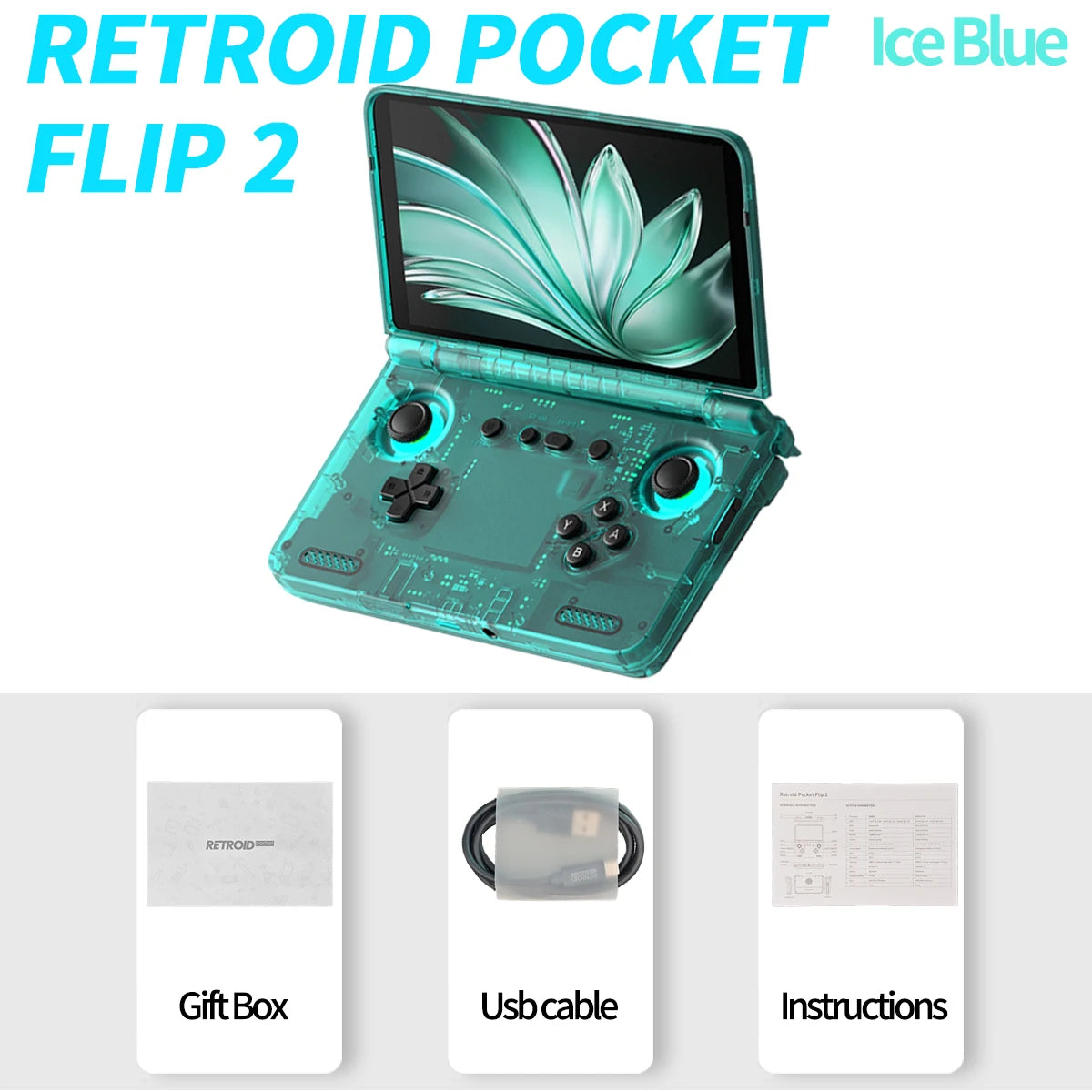 Retroid Pocket Flip2 Android Handheld Gaming Console With AMOLED Display